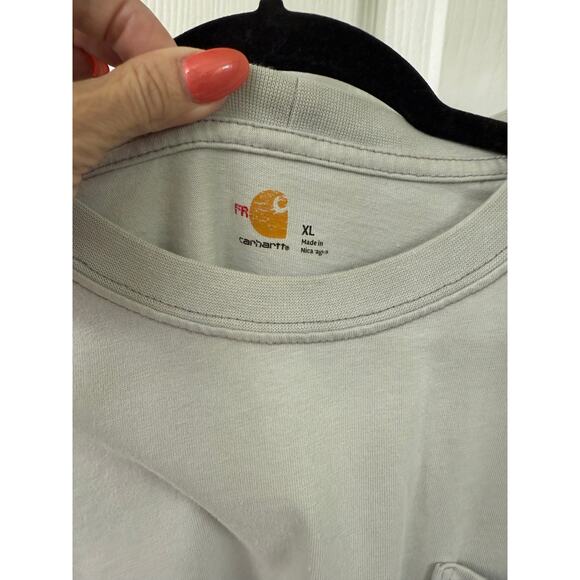 Carhartt Fire rated FR XL t-shirt light grey flame resistant CAT 2 - Picture 5 of 5